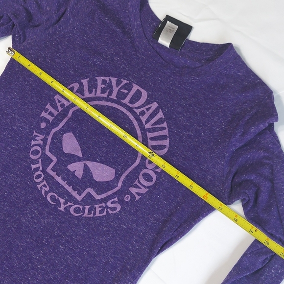 Women's Harley-Davidson Purple Knit Long Sleeve Logo Top - Picture 9 of 10